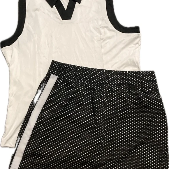 Callaway Black and White Opti-Dri Shirt and Skort Set Size XL - Picture 11 of 11